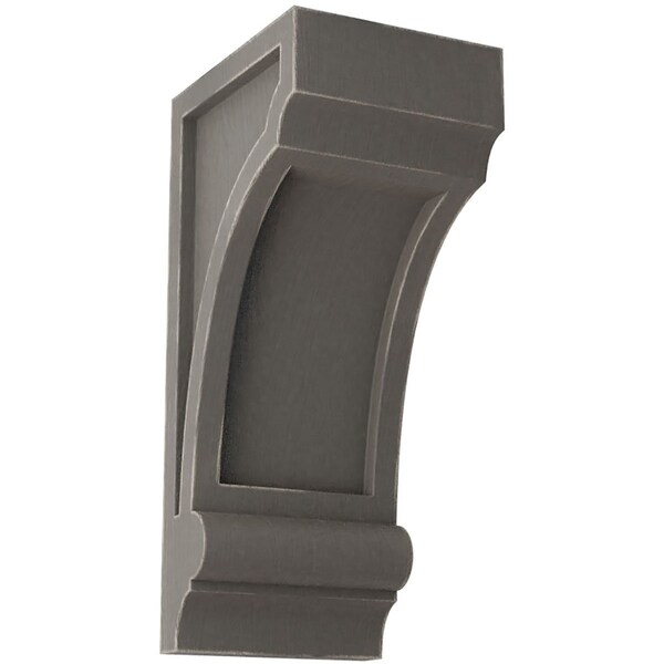 Ekena Millwork 3 1/4"W x 4"D x 8"H Diane Recessed Wood Vintage Decor Corbel, Reclaimed Grey CORWD03X04X08DIGY - main